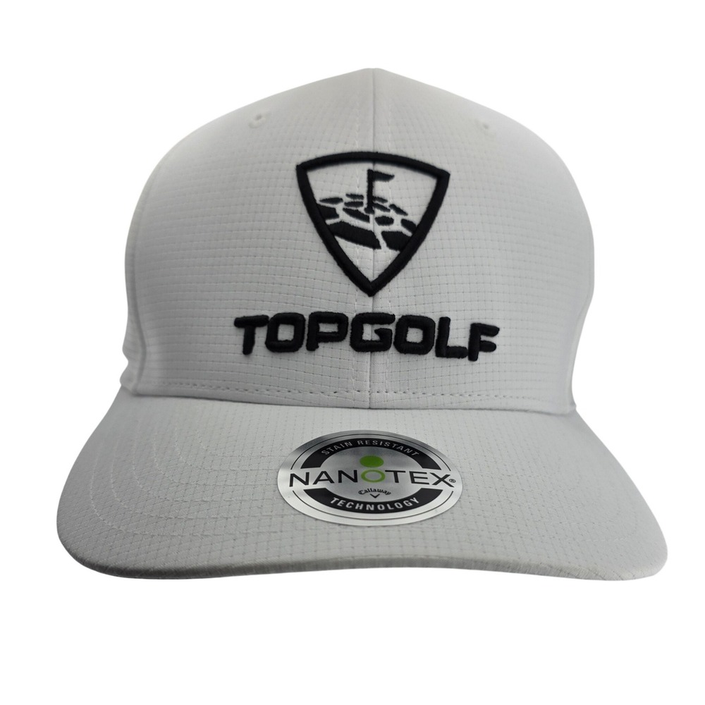 Callaway Topgolf White‎ Nanotex Technology Golf Cap Hat